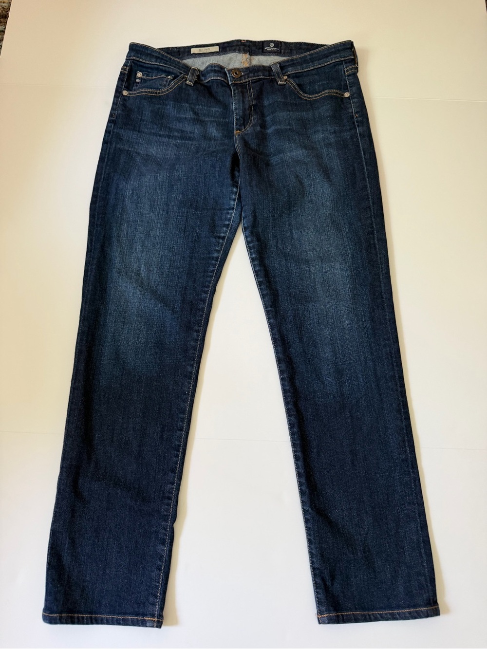 AG Adriano Goldschmied Men's Dark Blue Bootcut Jeans